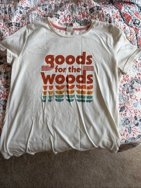 Goods for the Woods Cream Short Sleeve Graphic Tee